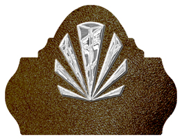 DARAY L 602 SL SH BR Silver Sunburst Shimmer Brown Background